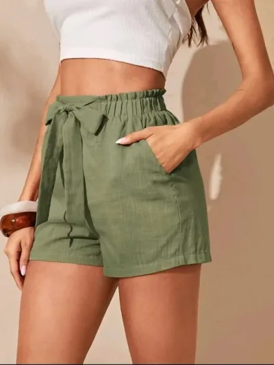 Short para dama color verde