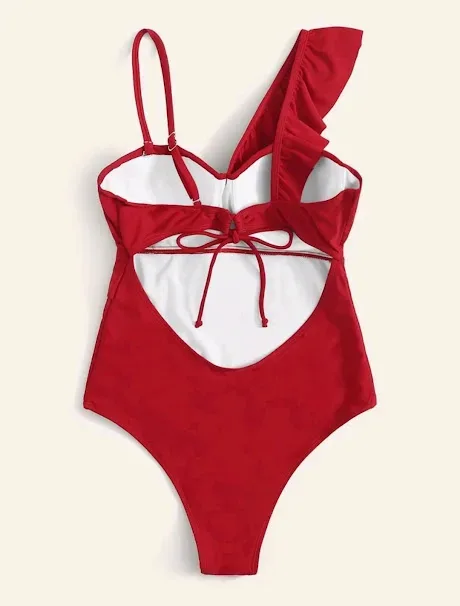 Vestido de baño para dama color rojo