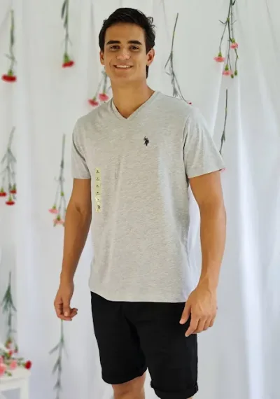 Camiseta Polo para caballero color gris