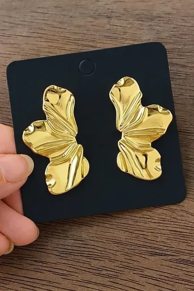 Aretes dama- Mitad flor
