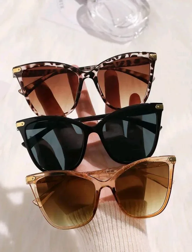 3 piezas de gafas multicolor