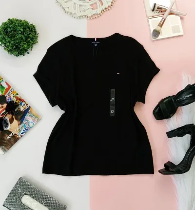 CamisetaTommy Hilfiger para dama color negro