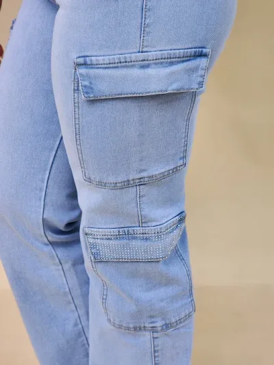 Jeans Cambridge Polo Club para dama CP-7-165348 COLOR AZUL