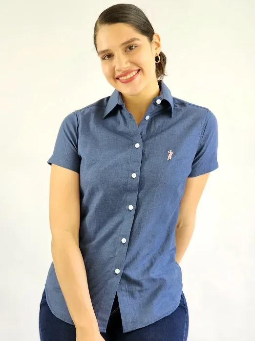 Camisa Cambrige Polo para dama