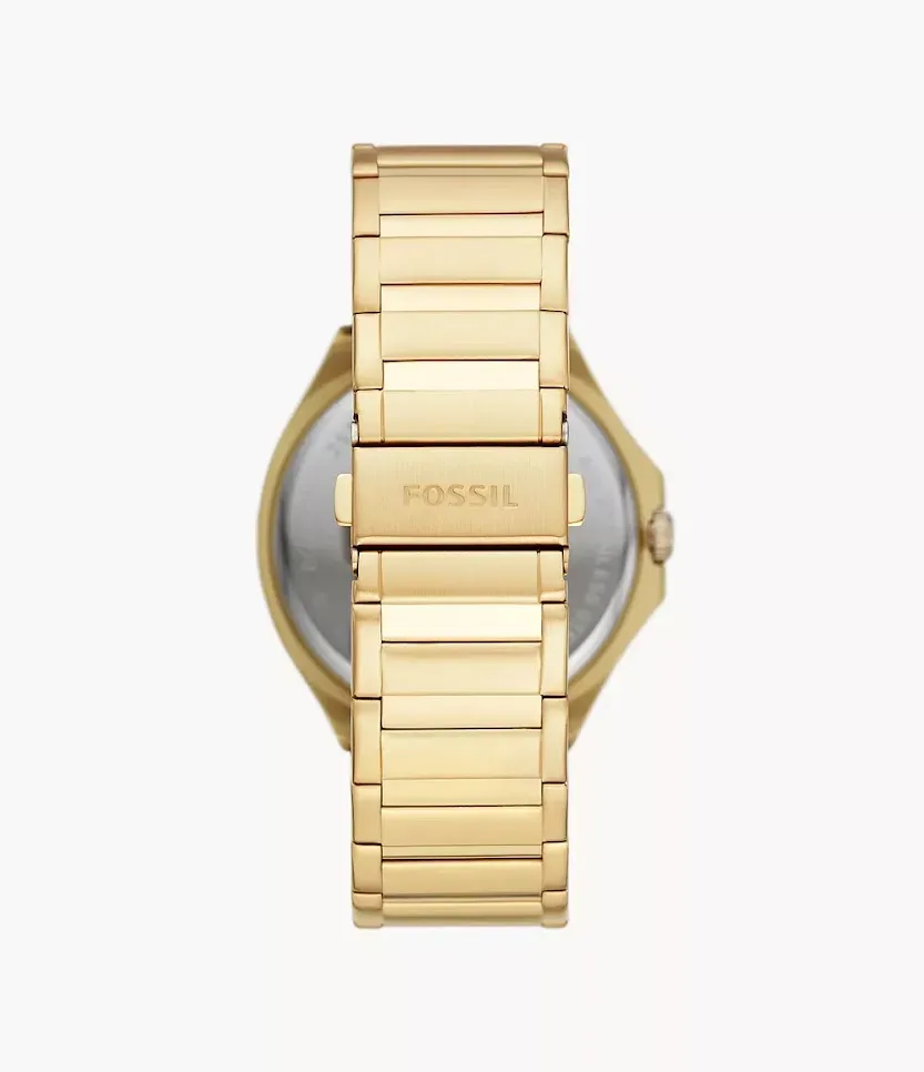 Reloj Fossil para caballero color dorado