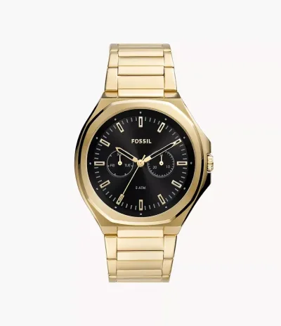 Reloj Fossil para caballero color dorado