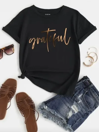 Blusa Negra manga corta