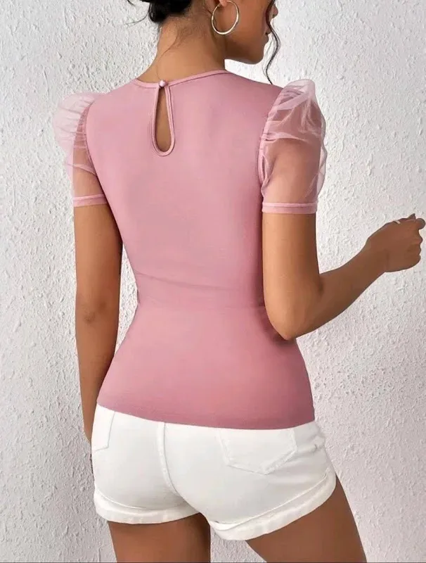 Blusa para dama color rosa