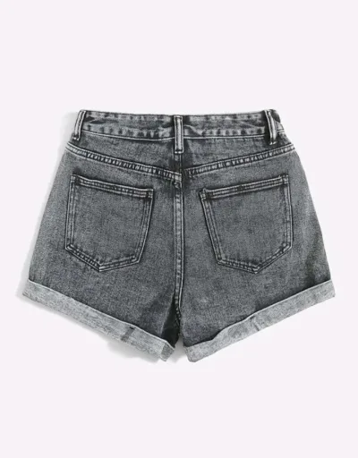 Short para dama color gris