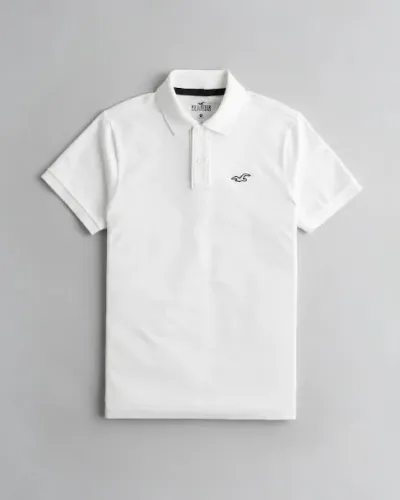Camiseta Hollister para caballero color blanco