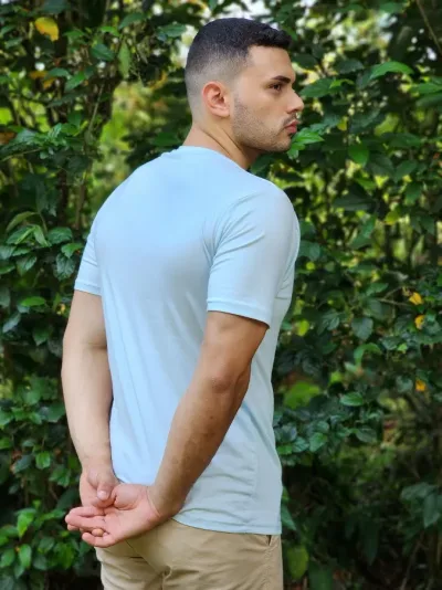 Camiseta REDOX para caballero color celeste
