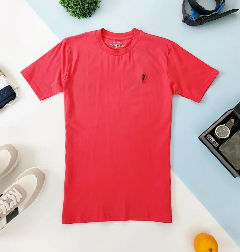 Camiseta Cambrige Polo Club para Caballero color durazno