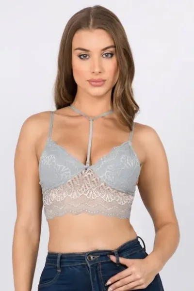 Bralette para dama color Gris