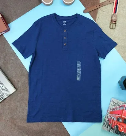 Camiseta GAP para caballero color azul