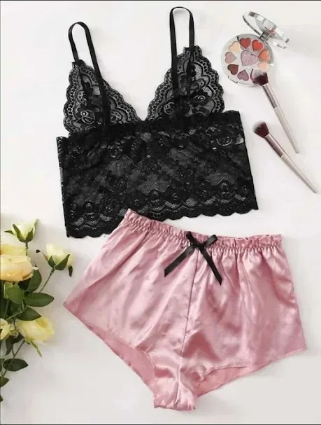 Lencería para dama color negro