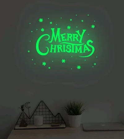 Pegatina para pared estilo navideño