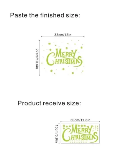 Pegatina para pared estilo navideño