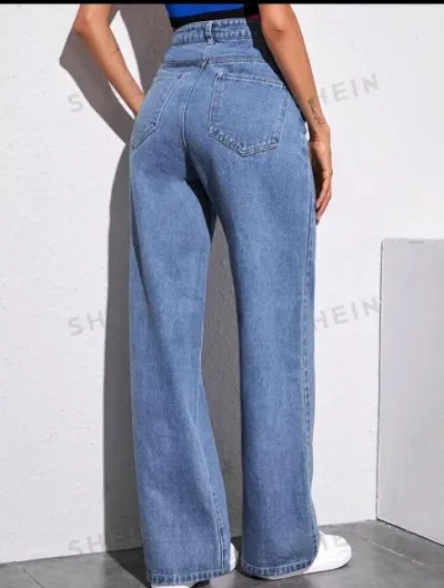 Jeans estilo mom para dama color azul