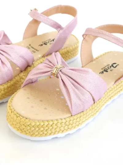 Sandalias Colombianas para niña color lila 1614