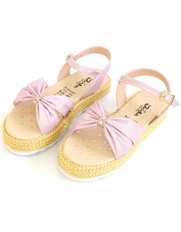 Sandalias Colombianas para niña color lila 1614