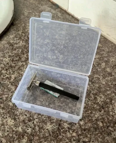 1 pieza de almacenamiento portátil para maquinilla de afeitar