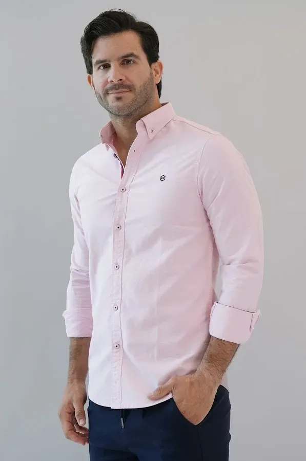 Camisa Hummer para caballero rosa