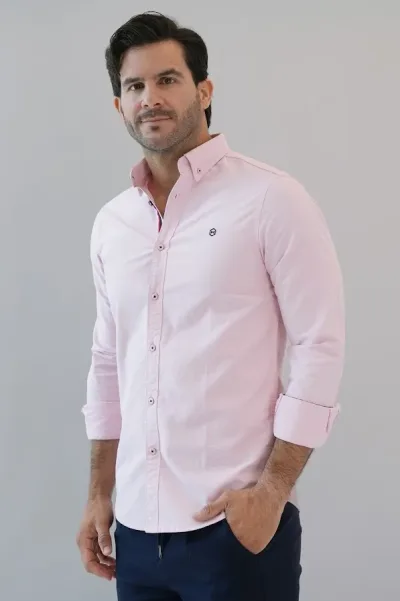 Camisa Hummer para caballero rosa
