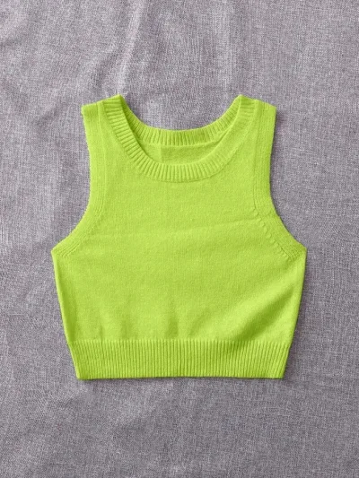 Crop Top para Dama color verde lima