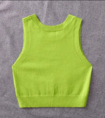 Crop Top para Dama color verde lima