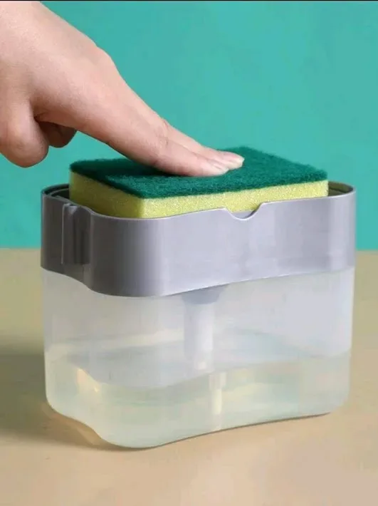 Dispensador de jabon liquido color gris