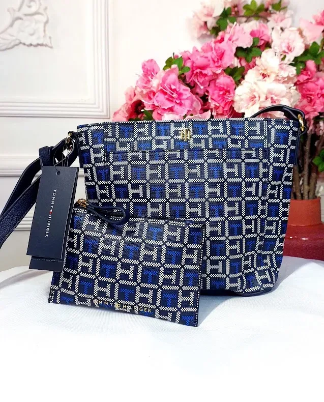 Bolso de hombro Tommy Hilfiger para dama color azul