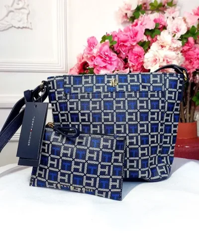 Bolso de hombro Tommy Hilfiger para dama color azul