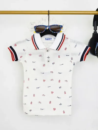 Camiseta Everfit para niño 15434H COLOR BLANCO