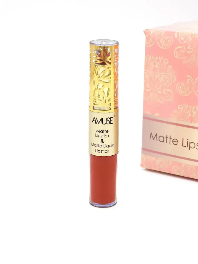 Labial Matte y Labial Líquido AMUSE Tono 7