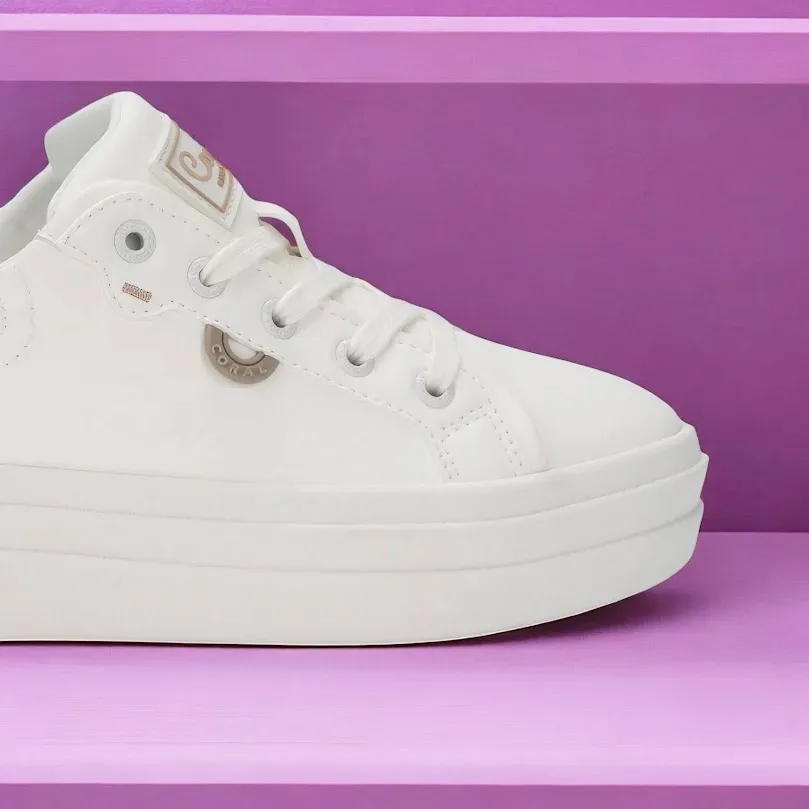 Tenis Coral Domma White off para dama