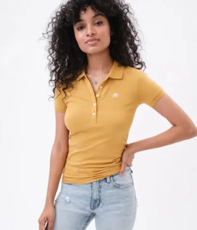 Camiseta Aeropostale para dama color mostaza