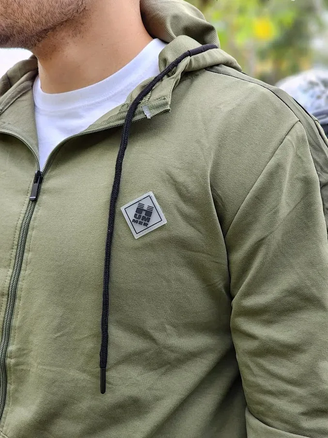 Sudadera Hummer para caballero color verde musgo H222005209A