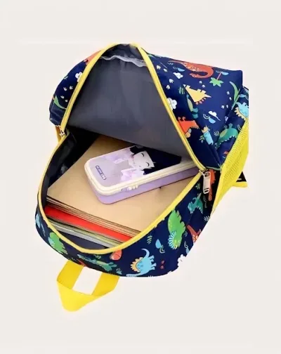 Bolso para niño color azul de dinosaurios