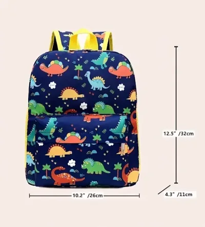 Bolso para niño color azul de dinosaurios