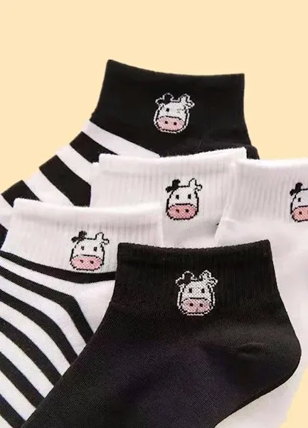 Set de medias diseño de vaca