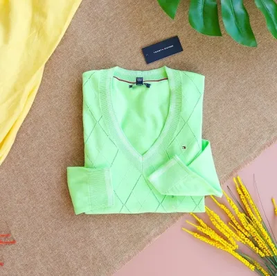 Suéter Tommy Hilfiger para dama color verde