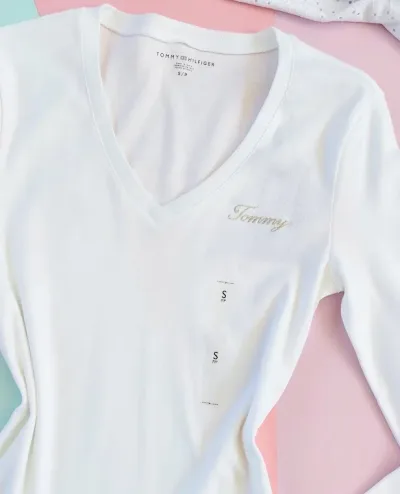 Camiseta manga larga Tommy Hilfiger para dama