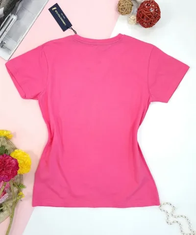 Camiseta Polo cambrige para dama color rosado