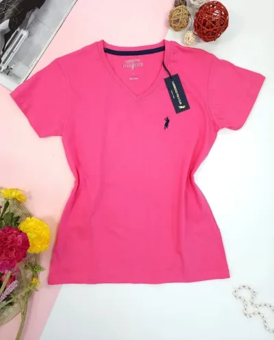 Camiseta Polo cambrige para dama color rosado