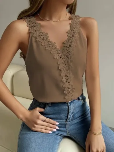Blusa para dama color café claro