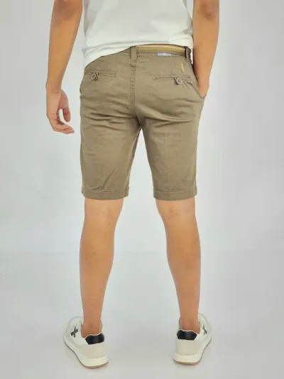 Short Cambridge Polo Club para muchachos color café