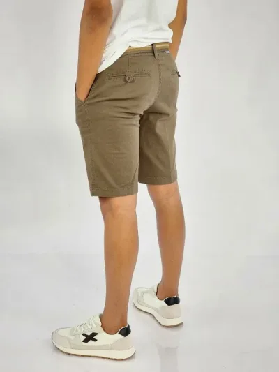 Short Cambridge Polo Club para muchachos color café