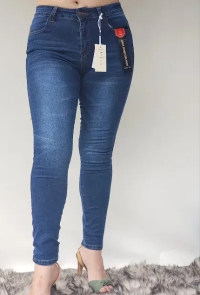 Jeans para dama Sweet Look #550 skinny color azul