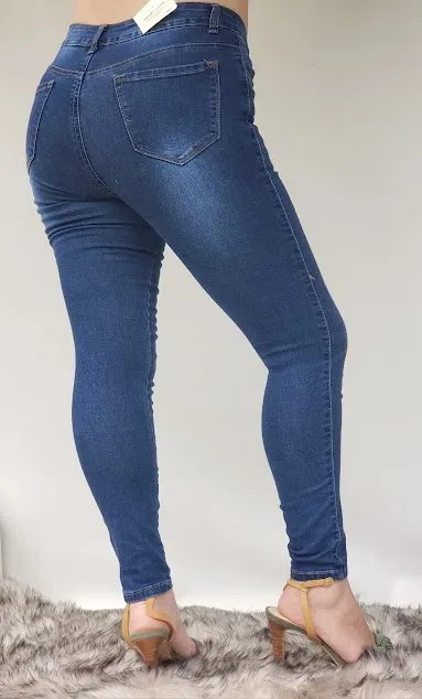Jeans para dama Sweet Look #550 skinny color azul