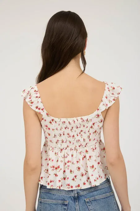 Blusa MINE para dama TB8883 #COLOR BLANCO